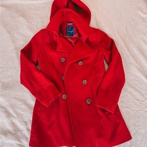 Nautica Red Peacoat Jacket